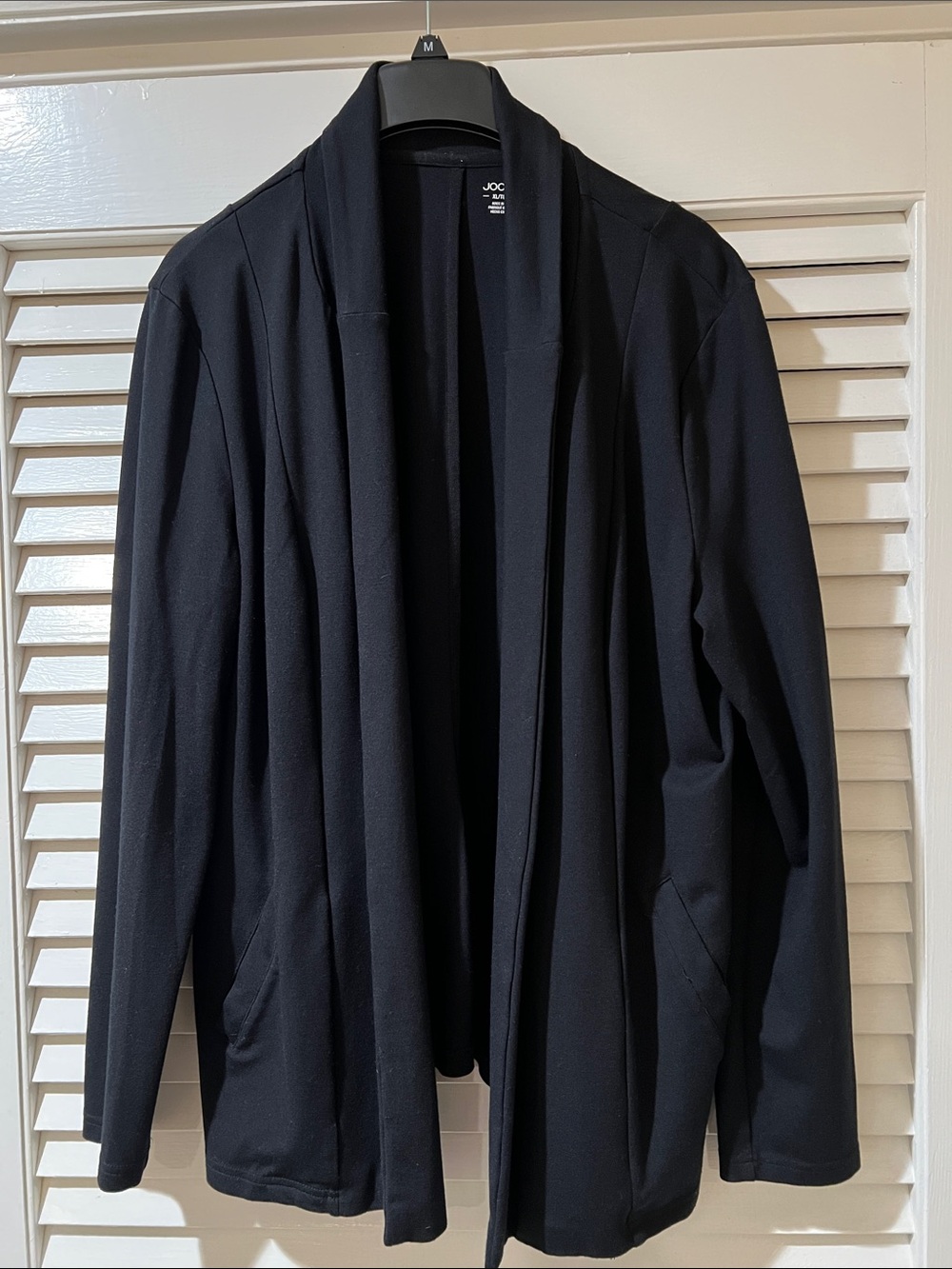 Soft & Comfortable Jockey Black Open-Front Blazer Jacket